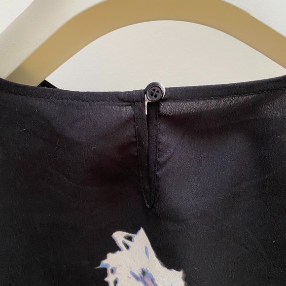 French connection Waterflower Drape 3/4 Sleeve Shirt - Picture 4 of 8